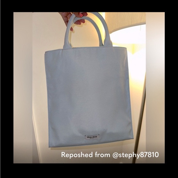 Miu Miu Light Blue Tote - Picture 1 of 5